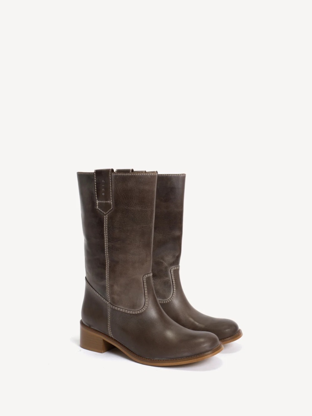 Dico Copenhagen Julia Gaucho Boot in Brown Escovado - Picture 2 of 7